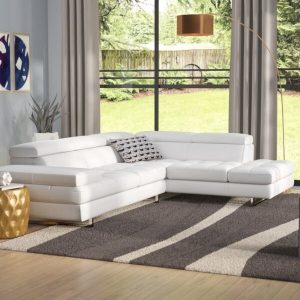 Hugo 114 Wide Genuine Leather Sectional