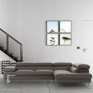 Cheneaux 120 Wide Genuine Leather Sofa Chaise