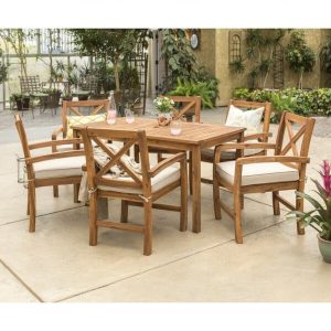 Diboll Rectangular 6 Person 60 Long Dining Set with Cushions