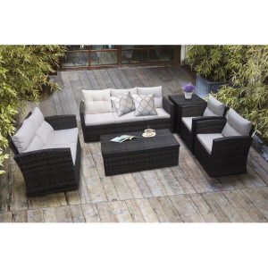 7 Person Seating Group with Cushions