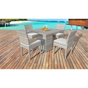 Falmouth Square 4 Person 39.5 Long Dining Set with Cushions