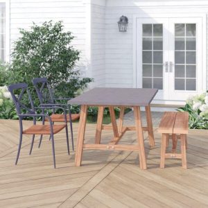 Desborough Rectangular 4 Person 63 Long Dining Set