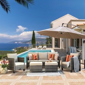 Jaeliana 5 Person Seating Group with Cushions