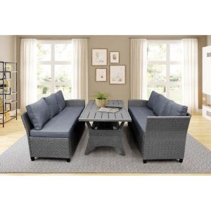 Bromford Rectangular 35.4 Long Dining Set with Cushions