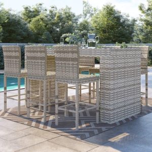 Falmouth Rectangular 6 Person 76 Long Bar Height Dining Set