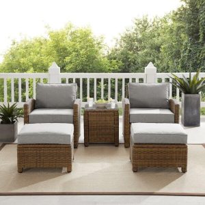Kestner Wicker/Rattan 2 Person Seating Group with Cushions