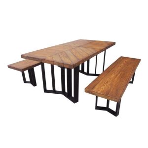 Bohon Rectangular 70 Long Picnic Table