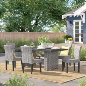 Kenwick Rectangular 6 Person 80 Long Dining Set