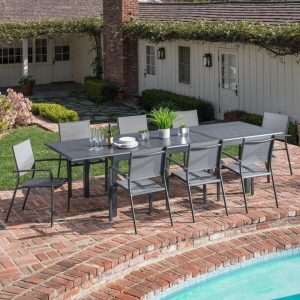 Rashon Rectangular 8 Person 78 Long Dining Set