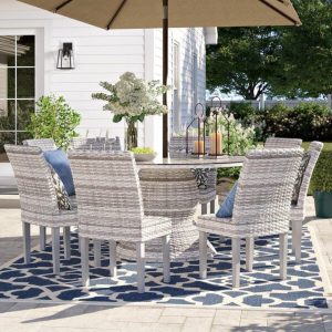 Falmouth Round 8 Person 60 Long Dining Set