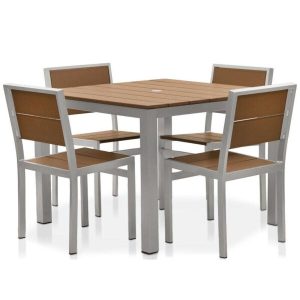 Torrens Square 4 Person 40 Long Dining Set