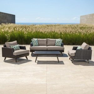 Shawnee 4 Person Seating Group with Sunbrella Cushions