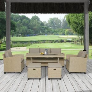 Gorizia 7 Person Seating Group with Cushions