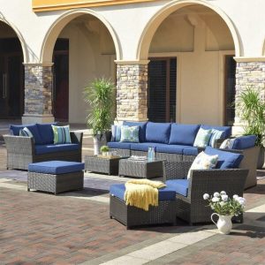 Wicker/Rattan 250 Person Seating Group with Cushions