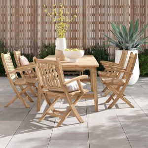 Sidney Rectangular 6 Person 98.5 Long Teak Dining Set