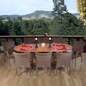 Eckman Oval 8 Person 71 Long Dining Set