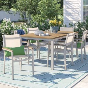 Mckinnon Rectangular 6 Person 63 Long Dining Set