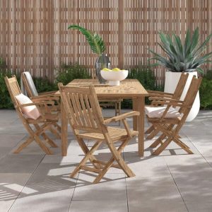 Sidney Rectangular 6 Person 108.5 Long Teak Dining Set