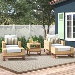 Mcdougal 2 Person Seating Group with Sunbrella Cushions