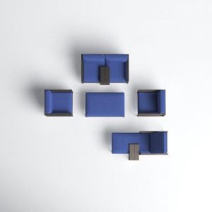 Aves Metal 5 Person Seating Group with Cushions