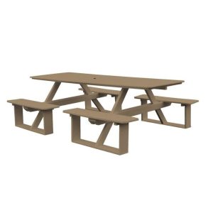 Westbrook Rectangular 8 Person 94 Long Picnic Table
