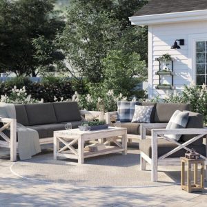 Abbi-Rose 6 Person Seating Group with Sunbrella Cushions