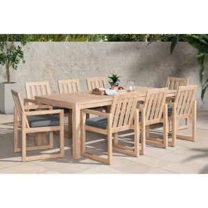 Demello Rectangular 8 Person 87 Long Dining Set with Cushions
