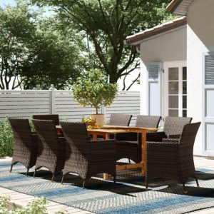 Decastro Rectangular 8 Person 67 Long Dining Set with Cushions