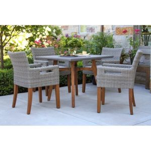 Mankato Square 36 Long Dining Set with Cushions